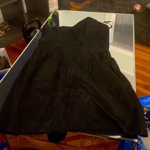 Black mini dress